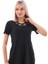 Likralı Yarı Kapalı Mayo 2416 Amber Siyah 4