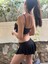 Kayahan Collectıon -Göğüsten Bağlamalı Pul Detaylı Desteksiz Kadın Bikini Takımı 2