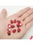 Uğur Böceği Ahşap Sticker, 1,9cm x 1,4cm x 12 Adet - Kırmızı 5
