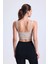 Crop Fitilli Kalın Askı Sporcu Sütyen | Ten 5