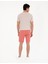 Pierre Cardin Erkek Pembe Slim Fit Dokuma Şort 50284273-VR186 4