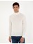 Erkek Ekru Slim Fit Yarım Balıkçı Yaka Yün Karışımlı Basic Triko Kazak 50270055-VR019 3