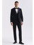 Siyah Çıkma Yaka Slim Fit Yelekli Damatlık 2