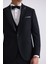 Siyah Çıkma Yaka Slim Fit Yelekli Damatlık 3