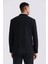 Siyah Çıkma Yaka Slim Fit Yelekli Damatlık 4