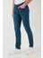 Yüksek Bel Slim Fit Jeans Erkek Kot Pantolon 6440305 5