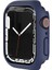 Lacivert Apple Watch 40 mm Uyumlu Kasa ve Ekran Koruyucu Sert Silikon Renkli 360 Sert Pc Gard 1