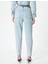 Yüksek Bel Kot Pantolon Kısa Paça Cepli - Mom Jeans 4