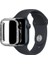 Siyah Apple Watch 40 mm Uyumlu Kasa Koruyucu Taşlı Renkli Sert Pc 360 Tam Koruma Ekran Koruyucu Gard 4