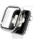 Renksiz Apple Watch 40 mm Uyumlu Kasa Koruyucu Taşlı Renkli Sert Pc 360 Tam Koruma Ekran Koruyucu Gard 3
