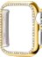 Gold Apple Watch 38 mm Uyumlu Kasa Koruyucu Taşlı Renkli Sert Pc 360 Tam Koruma Ekran Koruyucu Gard 2