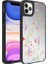 Apple iPhone 11 Pro Max Uyumlu Kılıf Aynalı Desenli Kamera Korumalı Parlak Mirror Kapak, Dallar 1