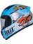 Motosiklet ve Bisiklet Mini Çocuk Kaskı Full Face Ce Sertifikalı Child Motor Kask Mavi 3