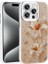 Apple iPhone 14 Pro Max Uyumlu Kılıf Çiçek Desenli Parlak Taşlı Sert Silikon Zore Garden Kapak, Pembe Açık 1