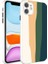 Apple iPhone 11 Uyumlu Kılıf Kamera Korumalı Renkli Temperli X-Cam Kapak, No1 1