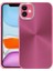 Apple iPhone 11 Uyumlu Kılıf Kamera Korumalı Sert Desa Kapak, Pembe Koyu 1