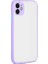 Apple iPhone 12 Mini Uyumlu Kılıf Hux Kapak, Lila 1