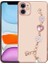 Apple iPhone 11 Uyumlu Kılıf El Tutamaçlı Kamera Korumalı Taka Silikon Kapak, Pembe 1