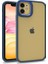 Apple iPhone 11 Uyumlu Kılıf Flora Kapak, Mavi 1