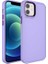 Apple iPhone 11 Uyumlu Kılıf Metal Çerçeve ve Buton Tasarımlı Kapak, Lila 1