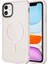 Apple iPhone 11 Uyumlu Kılıf Mat Arka Yüzey Wireless Şarj Özellikli Kapak, Pembe 1