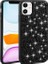 Apple iPhone 11 Uyumlu Kılıf Parlak Taşlı Tasarım Linea Kapak, Siyah 1