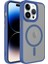 Apple iPhone 12 Pro Max Uyumlu Kılıf Mat Arka Yüzey Wireless Şarj Özellikli Kapak, Mavi 1
