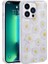 Apple iPhone 12 Pro Max Uyumlu Kılıf Simli Desenli Kamera Korumalı Parlak Popy Kapak, Papatya 1
