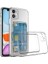 Apple iPhone 12 Uyumlu Kılıf Kartlıklı Şeffaf Setra Clear Silikon Kapak 1