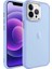Apple iPhone 13 Pro Max Uyumlu Kılıf Buzlu Sert Pc May Kapak, Lila 1