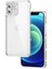 Apple iPhone 12 Uyumlu Kılıf Kamera Korumalı Taşlı Mina Kapak, Gümüş 1