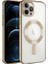 Apple iPhone 13 Pro Max Uyumlu Kılıf Kamera Korumalı Magsafe Wireless Şarj Özellikli Demre Kapak, Gold 1