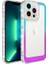 Apple iPhone 13 Pro Max Uyumlu Kılıf Simli ve Renk Geçiş Tasarımlı Lens Korumalı Park Kapak, Mavi-Mor 1