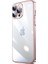 Apple iPhone 13 Pro Uyumlu Kılıf Sert Pc Renkli Çerçeveli Riksos Kapak, Rose Gold 1