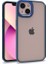 Apple iPhone 13 Uyumlu Kılıf Flora Kapak, Mavi 1