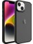 Apple iPhone 14 Plus Uyumlu Kılıf Buzlu Sert Pc May Kapak, Siyah 1