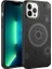 Apple iPhone 13 Pro Uyumlu Kılıf Wireless Şarj Özellikli Desenli Hot Kapak, Siyah 1