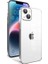 Apple iPhone 14 Plus Uyumlu Kılıf Kamera Korumalı Renkli Çerçeveli Garaj Kapak, Gümüş 1