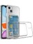 Apple iPhone 14 Plus Uyumlu Kılıf Kartlıklı Şeffaf Setra Clear Silikon Kapak 1