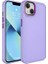 Apple iPhone 14 Plus Uyumlu Kılıf Metal Çerçeve ve Buton Tasarımlı Kapak, Lila 1