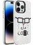 Apple iPhone 14 Pro Max Uyumlu Kılıf Mermer Desenli Marbello Kapak, Beyaz 1