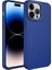 Apple iPhone 14 Pro Max Uyumlu Kılıf Metal Çerçeve ve Buton Tasarımlı Silikon Luna Kapak, Lacivert 1