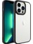 Apple iPhone 14 Pro Uyumlu Kılıf Krom Kapak, Siyah 1