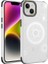 Apple iPhone 14 Plus Uyumlu Kılıf Wireless Şarj Özellikli Desenli Hot Kapak, Beyaz 1