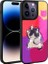 Apple iPhone 14 Pro Max Uyumlu Kılıf Parlayan Kabartmalı Ikonik Figürlü Amas Silikon Kapak, Mor 1