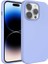 Apple iPhone 14 Pro Max Uyumlu Kılıf Sıvı Teknolojili Silinebilir Sert Kivi Kapak, Mavi Açık 1