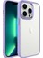 Apple iPhone 14 Pro Uyumlu Kılıf Krom Kapak, Lila 1