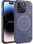 Apple iPhone 14 Pro Uyumlu Kılıf Wireless Şarj Özellikli Desenli Hot Kapak, Derin Mor 1