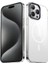 Apple iPhone 15 Pro Max Uyumlu Kılıf Wireless Şarj Özellikli Şeffaf G-Glass Kapak, Lacivert 1