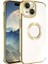 Apple iPhone 15 Uyumlu Kılıf Kamera Korumalı Logo Gösteren Omega Kapak, Gold 1